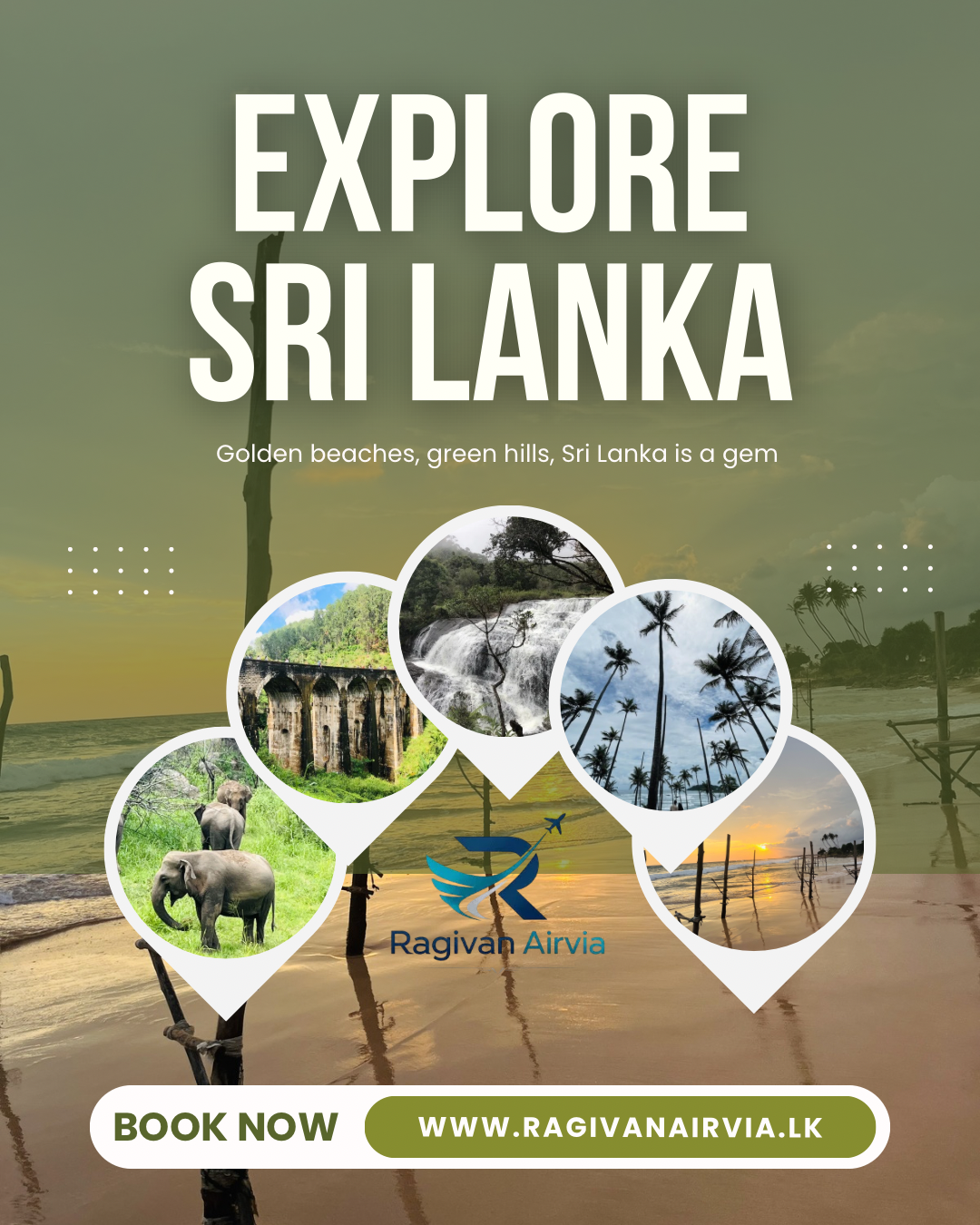 Sri Lanka coastal panorama